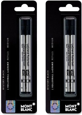 Montblanc DEUT. Rollerballmine M schwarz 4 Stück