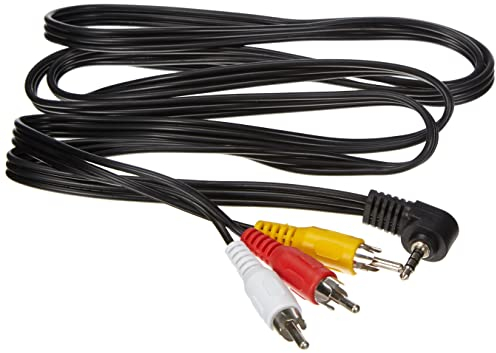 PremiumCord Câble vidéo HQ Jack vers RCA - Longueur : 1,5 m - Prise Jack 4 Broches - 3,5 mm vers 3 x RCA mâle - Câble de Connexion vidéo Jack vers RCA - Blindé - Couleur : Noir