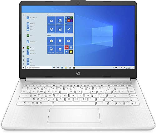 HP - PC 14s-fq0000sl Notebook, AMD 3020e, RAM 4 GB, SSD 128 GB, Grafica AMD Radeon, Windows 10 Home S, Schermo 14 HD SVA, USB-C, HDMI, Webcam TrueVision 720p, RJ-45, Bianco