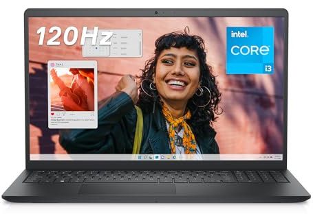 Dell Inspiron 15 (3530) - 15.6 FHD 120hz Screen, Intel Core i3-1305U, 8GB RAM, 256GB SSD, Intel UHD Graphics, Windows 11 Home, AZERTY Keyboard - Carbon Black
