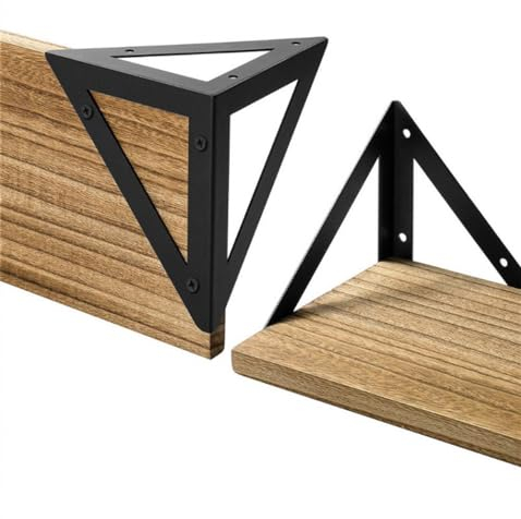 Regalträger 2 Stück/Satz Holzbrett Schwimmende Regal Schwarze Halterung Schwerer Stütz Wand Montiert Ständer Für Wohnzimmer Dekoration Bücherregal Hardware Regal-Bodenträger unsichtbar (Size : 1)