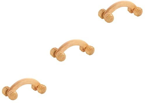 BCOATH 3stücke Holz-massageroller Für Körper Und Fußmassage Handheld Massagegerät Zur Muskelentspannung Effektive Schmerzlinderung Leicht Und Tragbar Für Zuhause Und Unterwegs
