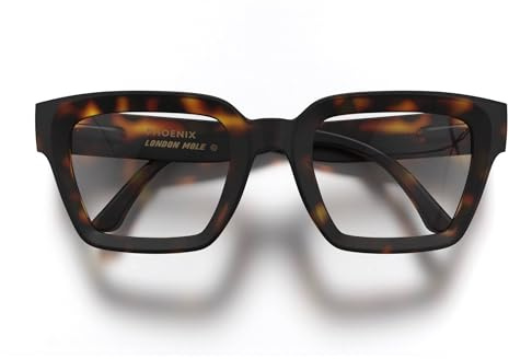 LONDON MOLE® Phoenix large oversized reading glasses | Big bold modern square frame | Statement style readers for men and women