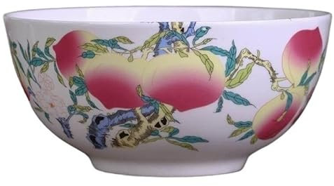 Antike chinesische Porzellanschale mit Palast-Design, hochwertige Wufu-Schüssel mit Pastell-Fu-Figur, 15,5 cm, 1 Stück