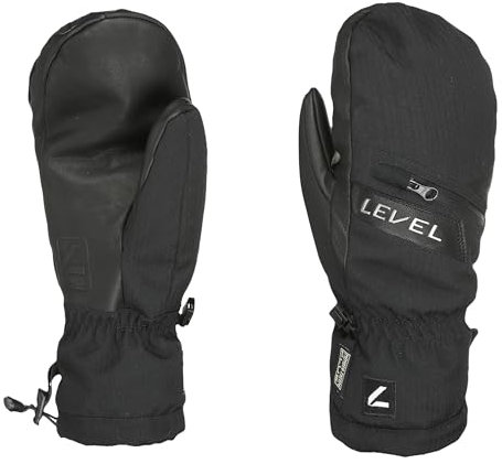 Level Switchback Mitt – Manoplas de snowboard y esquí para hombre, guantes de invierno para hombre con puño y bolsillo, guantes térmicos protectores impermeables y transpirables ideales para la nieve