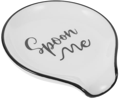 Cabilock Soporte De Cuchara De Cerámica Para Cocina Reposa Cucharas Cocina Elegante Para Cucharón Espátula Y Pinza Organizador De Utensilios De Mesa