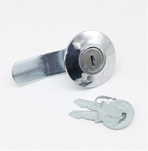 MS401 All Iron Half Iron Plastic Industrial Distribution Box, Door Lock, Electric Meter Box, Fire Box, Tongue Lock 1Pcs(Copper Lock core)