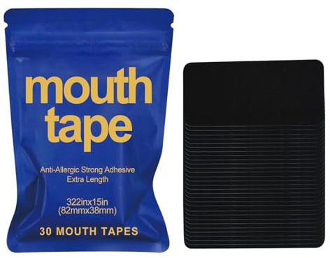 Breathable Mouth Tape for Sleeping, Adhesive Strips For Nasal Breathing, Anti-snoring Mouth Stickers, Eliminate Mouth Breathing, 30PCS Snoring Adhesive Tape for Sleeping