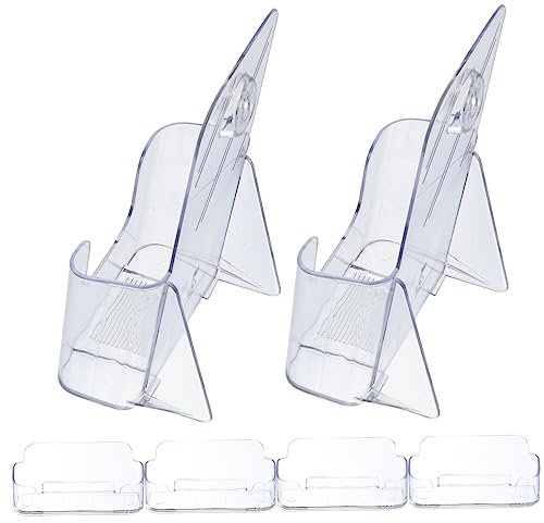 STOBOK 6-teiliges Set Acryl-broschürenständer Aktenhalter Schreibtisch-organizer – Ausstellungsregale 4 Kartenaufbewahrungsboxen