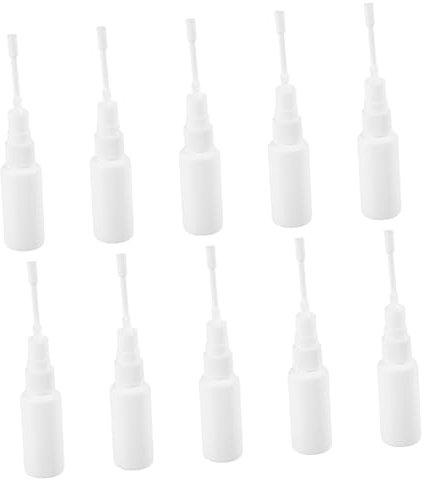 GOOHOCHY Botella Pulverizadora Nasal De 30 Ml Pack De 10 Unidades Atomizador Nasal Recargable Boquilla Larga Giratoria Para Limpieza Profunda Uso Familiar y Viajes