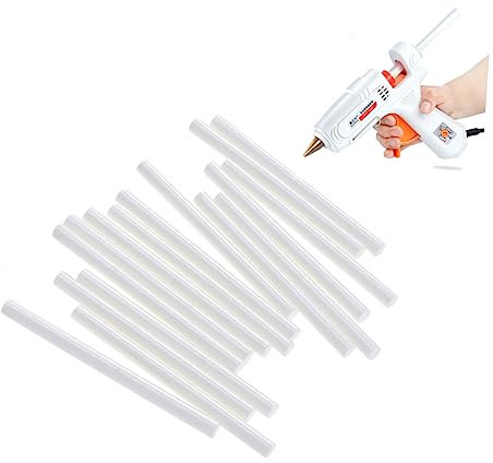 PartyKindom 20stücke Heißklebestifte Weiß Heißklebestäbe Für Handwerk Heimwerker Diy-kunsthandwerk Leicht Zu Schmelzen Und Flexibel Zu Kleben
