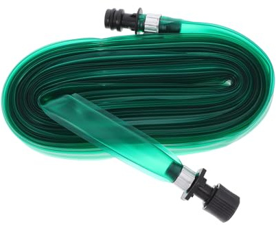 MOTHNUR Tuyau D'arrosage Plat Poreux 15m Pour Jardin Et Potager, Pvc Flexible Vert Trous D'irrigation, Connecteur 1/2 Étanche, Arroseur à Tuyau Plat Pour Irrigation