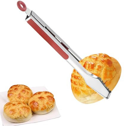 Tongles de parrilla de acero inoxidable - Pinzas de cocina resistentes al calor para barbacoa, buffet y cocina Uso | Alicates largos para carne a la parrilla, tostadas, huevos y l