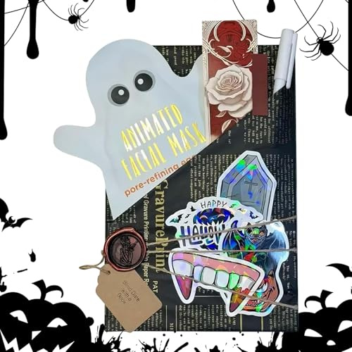 Halloween blind date – skräckbok överraskning, gotisk läsförpackning | handpackad Mystery Fiction pocketbok, tematisk säsongsbetonad litteratursamling för tonåringar vuxna män kvinnor höst H