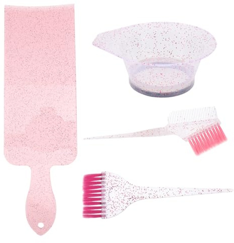 ARTSEWPLY Kit de Teñido de Cabello con Tazón y Cepillo de Resistente Set para Tintes con Diseño Rosa Cómodo para Doméstico y Principiantes