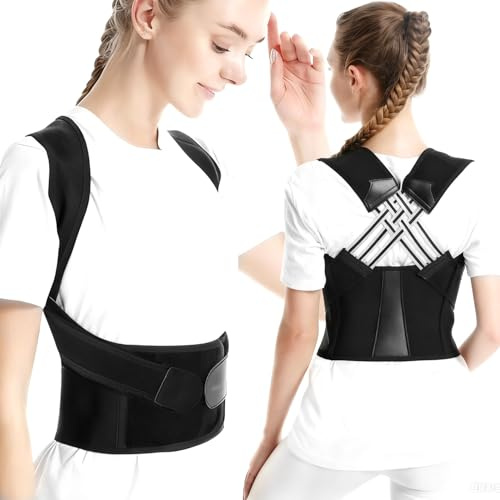 Ai-Yong Heng Rücken Geradehalter Aus Lycra: Verstellbare Haltungskorrektur Für Damen & Herren – Komfortabler Haltungstrainer Mit Schultergurt – Rückenstütze & Haltungsgurt Für Geraden Rücken (L)