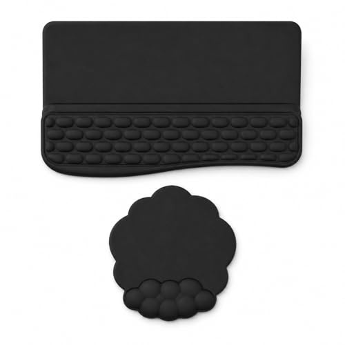 Set de soporte para teclado y alfombrilla de ratón con reposamuñecas