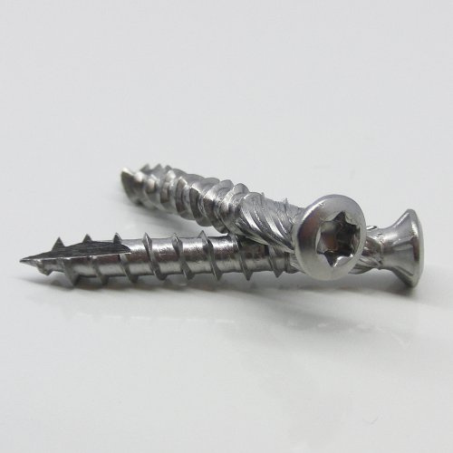 100 Stück Terrassenschrauben 5,0 X 60 TORX TX-25 mit CUT-Spitze und Schneidkerbe