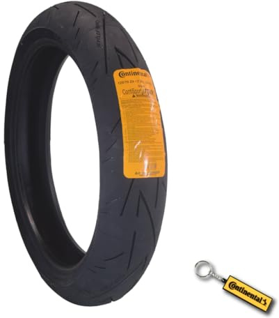 CONTINENTAL 244006000-120/70/R17 58W - E/C/73dB - Ganzjahresreifen, Schwarz, 120/70 ZR17 (58W) (1)