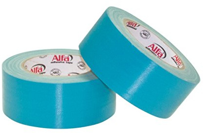 Alfa 2x UV-Beständiges Gewebeband Blau 50 mm x 25 m Panzer-Tape (50 m) | Profi-Qualität - Robustes Gaffa Tape für Maskieren, Bündeln & Reparaturen - wetterfestes Reparaturband Für Innen & Außen