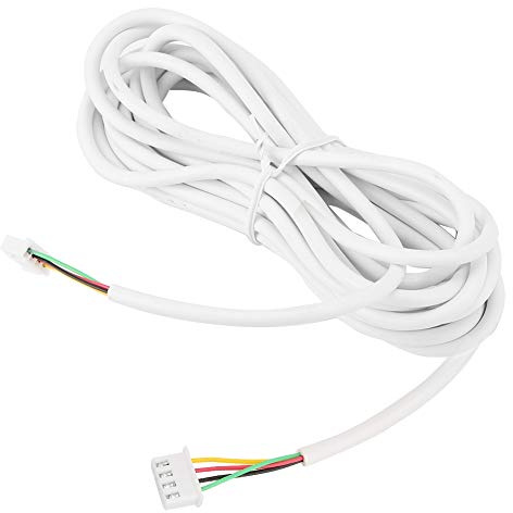 Dioche 4-Core Round Flexible Copper Cable Fit for Video Doorbell Intercom System 10m 0.3mm²