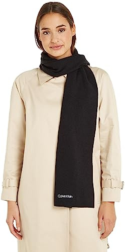Calvin Klein Damen Essential Knit Scarf 30x180 K60k608485 Gestrickter Schal (1er Pack)