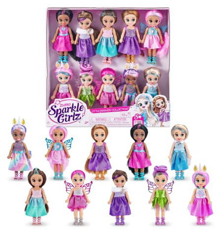 Sparkle Girlz Fantasy Little Friends Lot de 10 poupées par ZURU