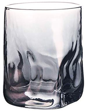Vasos de Agua Coloreado, Cristal, Especial, Rock Cuarteto de Cristal Creativo, Whisky/Vino y el Brandy Vasos /, Copa de Whisky, Licor Copa, 8,4 oz Vasos Cristal (Color : B, Size : S)