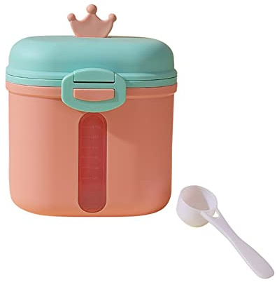 Uposao Milchpulver Portionierer, Tragbarer Baby Milchpulverspender Milchpulver Aufbewahrungsbehälter Container Milchpulver Dose Milchpulver Spender Unterwegs für Reisen, mit Schaber und Löffel