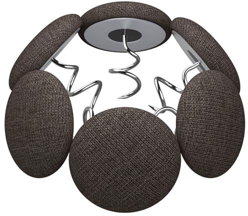 12 Colors Fabric Covered Button Twist Pins Dust Ruffle Pins- for Sofa，Upholstery，Armchair Caddies, Armrest Covers,Bed Skirts, Slipcovers, Headliners (24, Dark Brown)