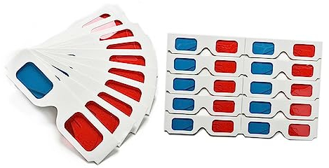 HEMOTON 50 Stück Projektor 3D-Brille Einweg-3d-brille 3D-Brille Für Kinder 3D-Brille Für Den Fernseher 3D-Brille Für Laptop Kino 3D-Brille Laptop 3D-Brille 3D-filmbrille Video Papier