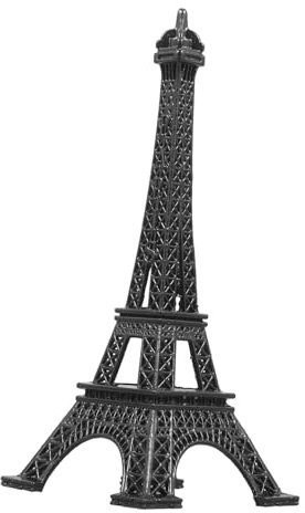 Amosfun Ornament Eiffelturm Gebäudemodell Weltgebäude-Statue Modell des Heimturms Eiffel-Dekoration Tischdekoration Desktop-gebäudedekoration Metall Reisen Skulptur Zinklegierung