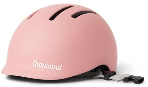 Thousand Jr. Kids Helmet – Removable Reflective Stickers With Pinch-free Magnetic Buckle – CPSC CE ASTM Certified for Toddler Bike, Bicycle, Scooter & Skateboard Helmet for Kids – Plush Pink
