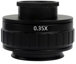 Microscopio Adattatore for obiettivo con attacco 0,35X 0,5XC Messa a fuoco regolabile Installazione della fotocamera Adattatore con attacco C adatto for microscopio stereo trinoculare(0.35X C-Mount Le
