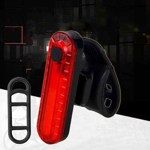 Luce Posteriore LED USB Ricaricabile per Bicicletta - Fanale con Luci per Portapacchi