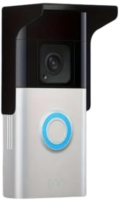 Ring Doorbell Cover & Rain Shield - Compatible with Ring Doorbell Models | Waterproof Security Protector - Durable Weatherproof Design for Outdoor Use - Easy Installation Doorbell Accessory