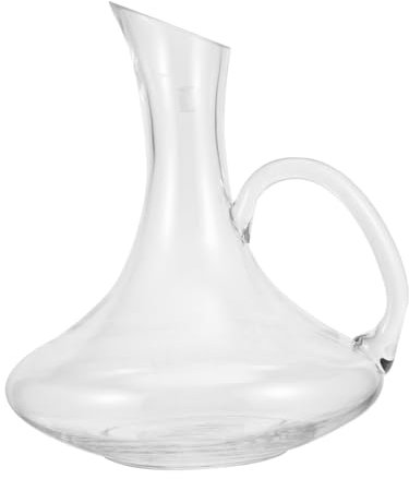 FUNOMOCYA Versatore Per Vino Rosso Contenitore Multiuso Trasparente 1500 Ml Con Maniglia Decanter Per Degustazione Domestica