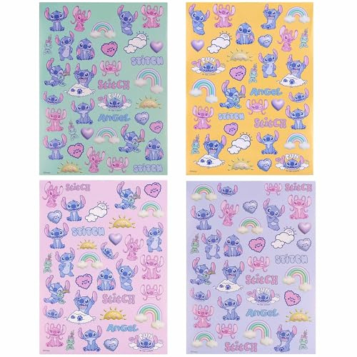 Disney LILO STITCH pegatinas para niños, cuadernillo de stickers, colores, grande SET, 500 piezas (Lilo Stitch)