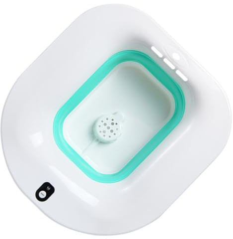 VALICLUD Elektrisches Sitzbad Becken für Toilette Ergonomisch Gestaltet Anti überlauf Tiefes Sitzbad für Schwangere Hämorrhoiden und Postnatale Pflege Bpa frei Leicht zu Reinigen