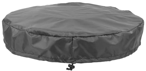 ARTIBETTER Cubierta para Tapa de Barril de Agua de Oxford Resistente Protección para Tanque Exterior Sellado contra Lluvia y Polvo Color Gris Oscuro