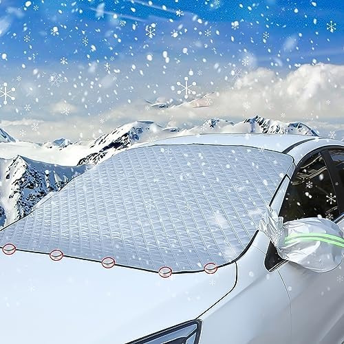 WENINETIES Copri Parabrezza per Auto per Opel Mokka 2020 2021 2022 2023 2024 2025, Telo Parabrezza Auto Antigelo Copertura Parabrezza Inverno Copri Vetro Ghiaccio 160x116cm