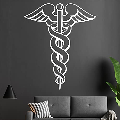 Äskulapstab Wandtattoo in 6 Größen - Wandaufkleber Wall Sticker - Dekoration, Küche, Wohnzimmer, Schlafzimmer, Badezimmer