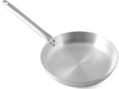 PARDINI Omnia - Sartén Honda (Aluminio, 22 cm), Color Plateado