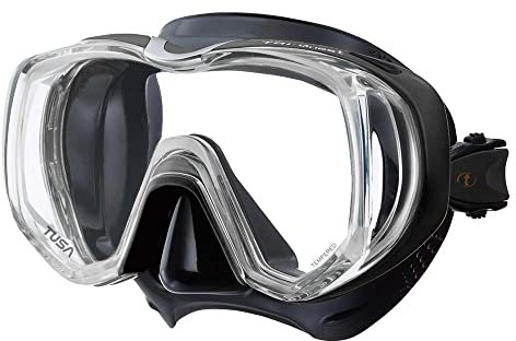 Taucherbrille Tusa Tri-Quest Freedom - tauchmaske schnorchelmaske erwachsene silikon - schwarz