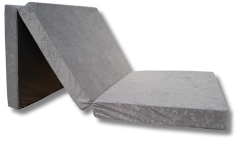 Natalia Spzoo - Faltmatratze 198 x 80 x 10 cm – Klappmatratze mit abnehmbarem Bezug – 3-teilige klappbare Schlafmatte (1008-100% Poliester)
