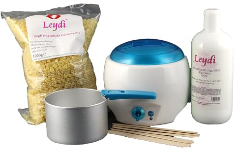 Leydi Heisswaxset Premium Honig - Brazilian Waxing Komplettset mit Waxgerät u...