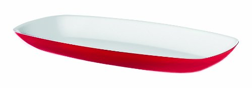 Guzzini Vassoio Grande Portata Vintage Rosso/Trasparente