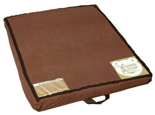 Tumbl Trak Teddy Bear Cushion Mat, 3ft x 4ft x 3in, Brown, Gymnastics Training Mat