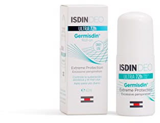 ISDIN Deo Germisdin Ultra 72h Desodorante Líquido - Controla la sudoración excesiva y el mal olor - 40 ml, Aqua reef