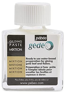 Pébéo Water Preparation for Gluing Gold Leaves and Flakes, Paste, White, 75 ml (Pack of 1)
